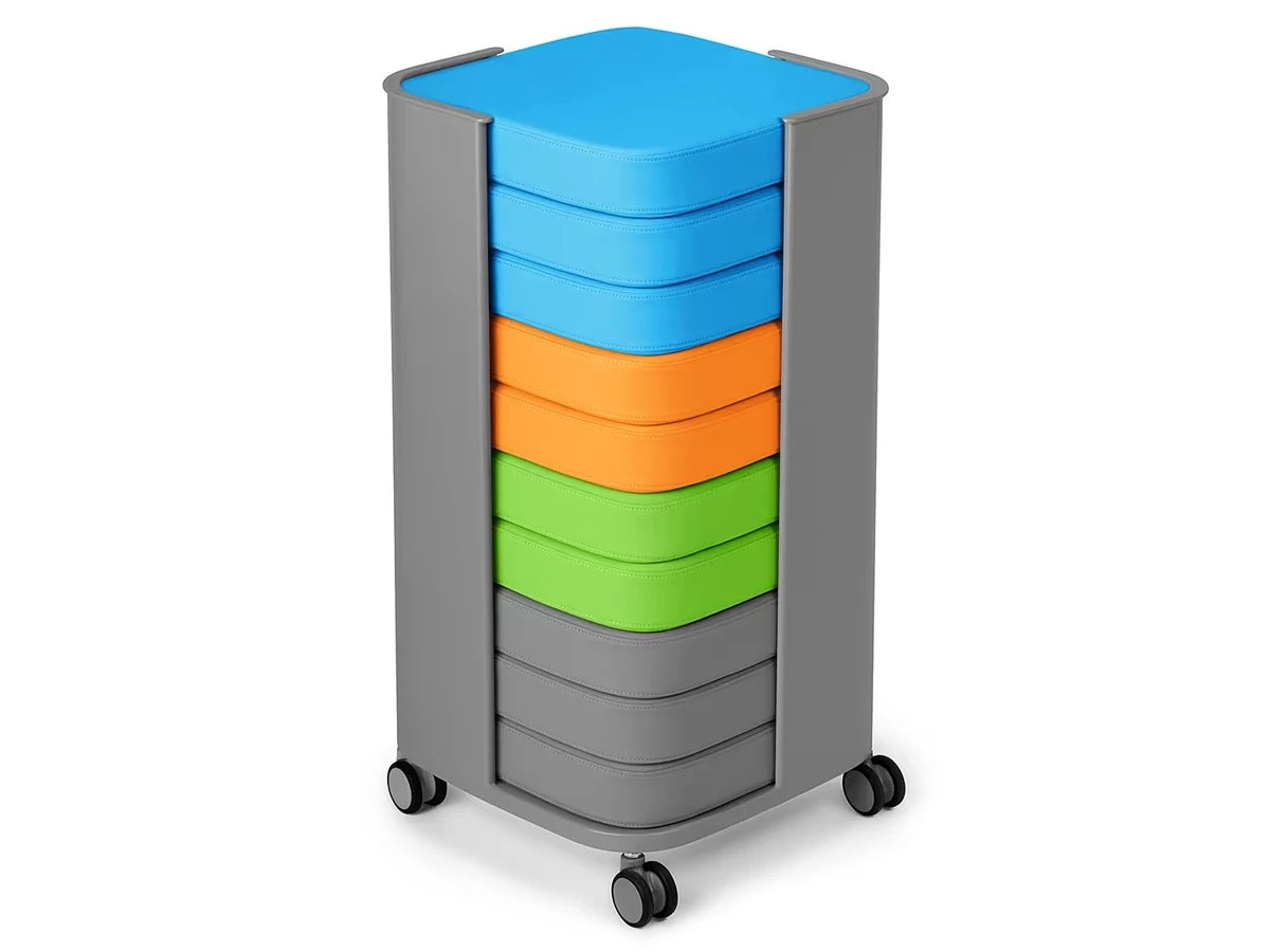 Flex-Space Premium Floor Cushion Storage Cart - US 8145