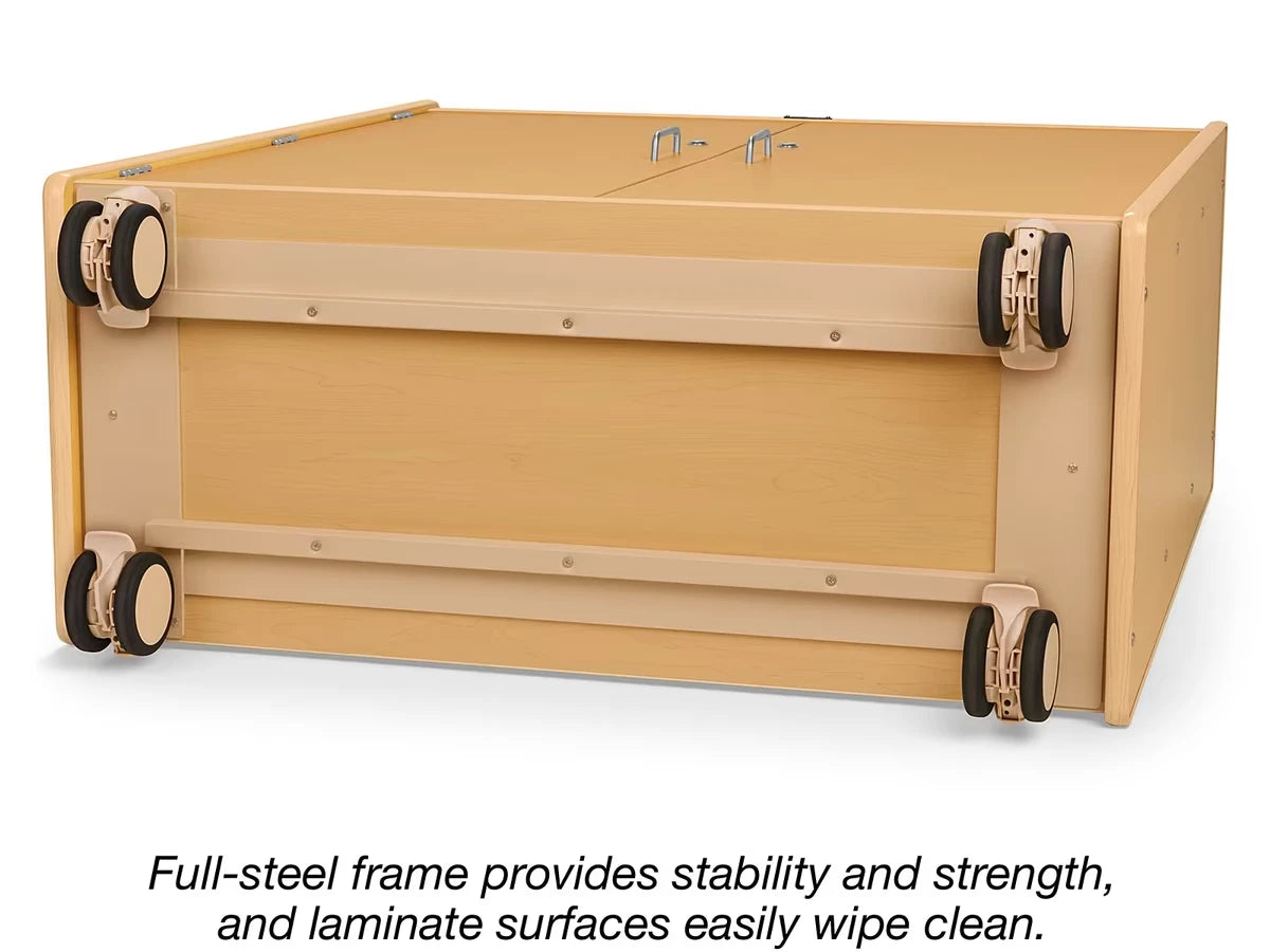Flex-Space Jr.® Mobile 3-Shelf Locking Storage Cabinet - US 2028