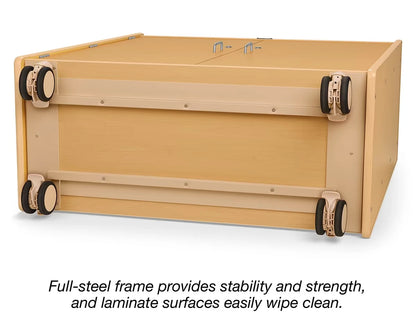 Flex-Space Jr.® Mobile 3-Shelf Locking Storage Cabinet - US 2028