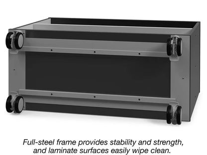 Modern Edge Mobile 2-Shelf All-Purpose Storage Unit - US 2659