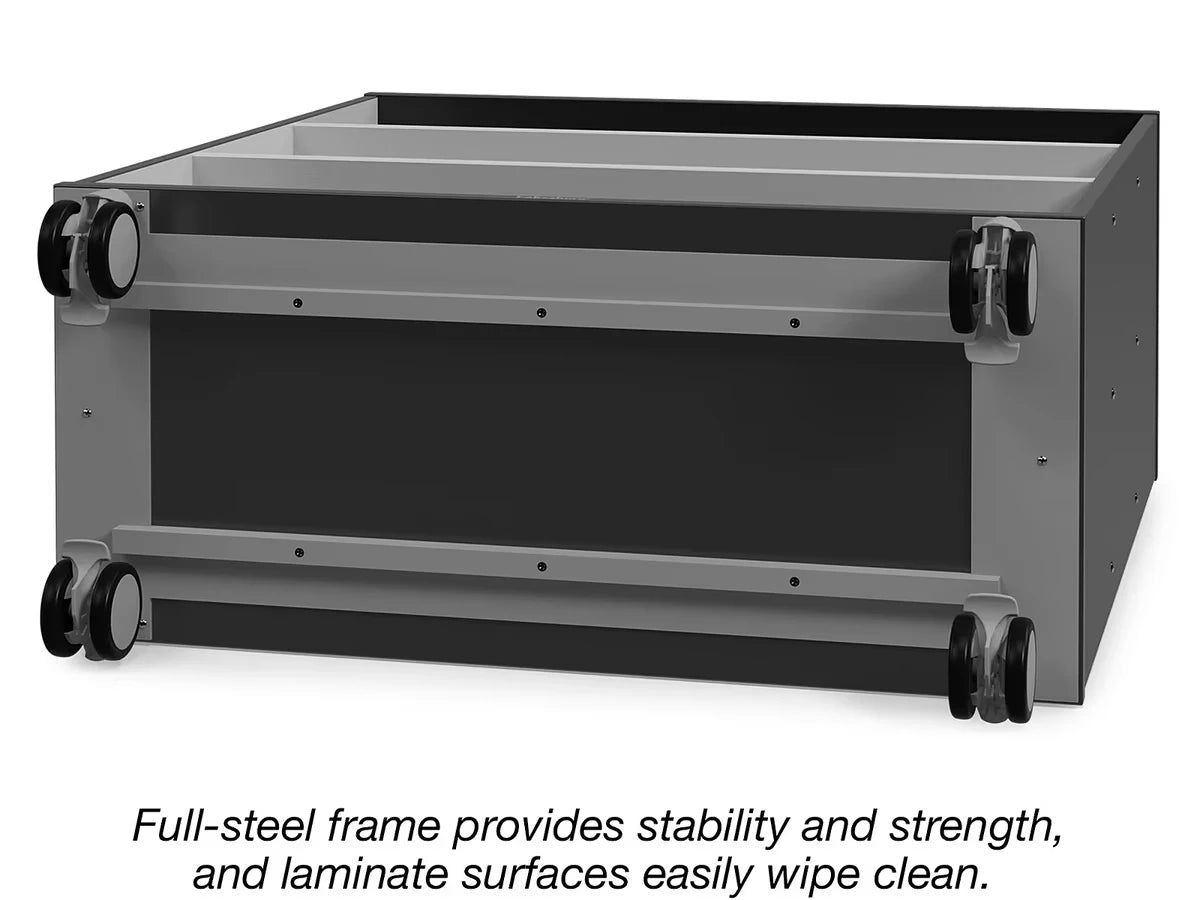 Modern Edge Mobile 3-Shelf All-Purpose Storage Unit - US 5296