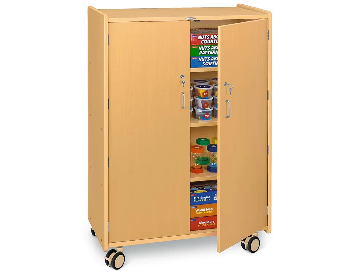 Flex-Space Jr.® Mobile 4-Shelf Locking Storage Cabinet - US 1165