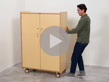 Flex-Space Jr.® Mobile 4-Shelf Locking Storage Cabinet - US 1165