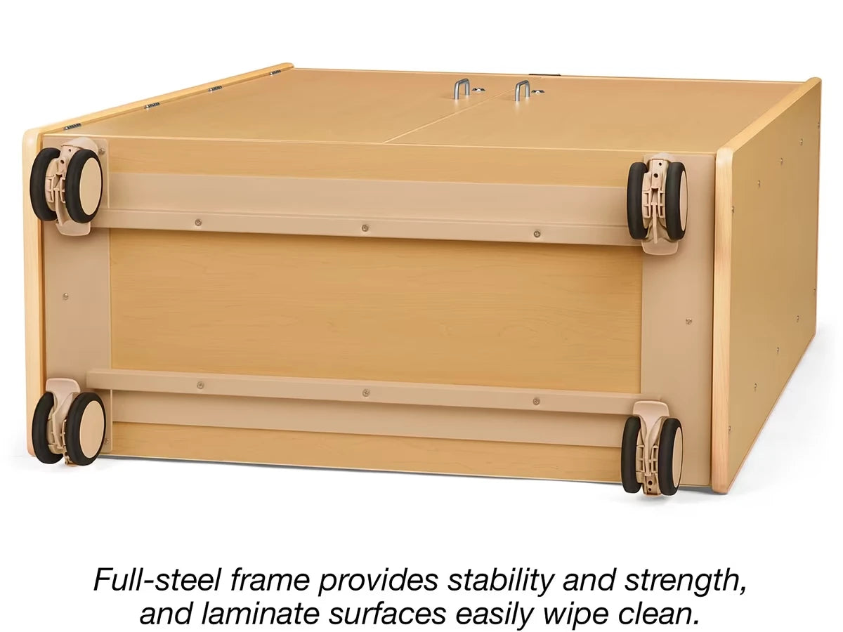 Flex-Space Jr.® Mobile 4-Shelf Locking Storage Cabinet - US 1165