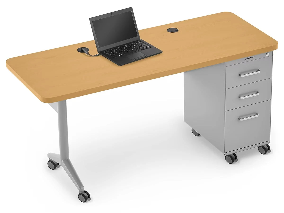 Modern Edge Mobile Teacher Desk - US 3500
