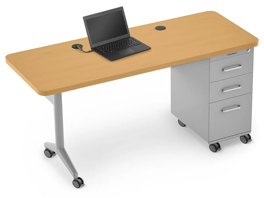 Modern Edge Mobile Teacher Desk - US 3500