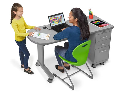 Flex-Space Mobile Teacher Desk - Gray - US 5929