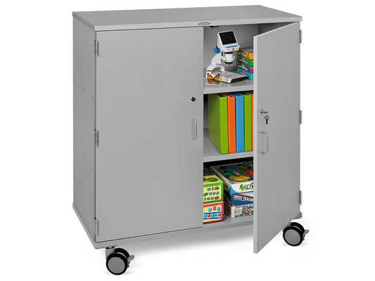 Flex-Space Mobile Locking Storage Cabinet - Gray - US 4612